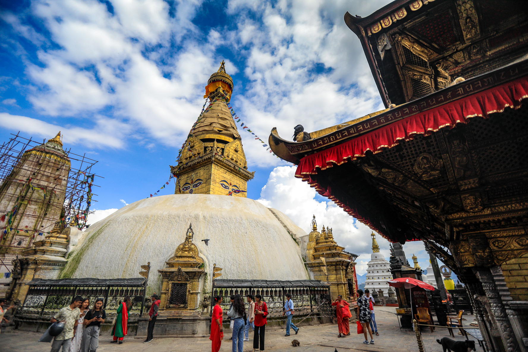 Swayambhunath Stupa in Kathmandu,Nepal