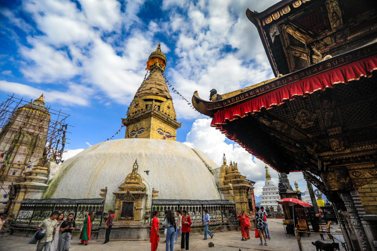 Swayambhunath Stupa in Kathmandu,Nepal